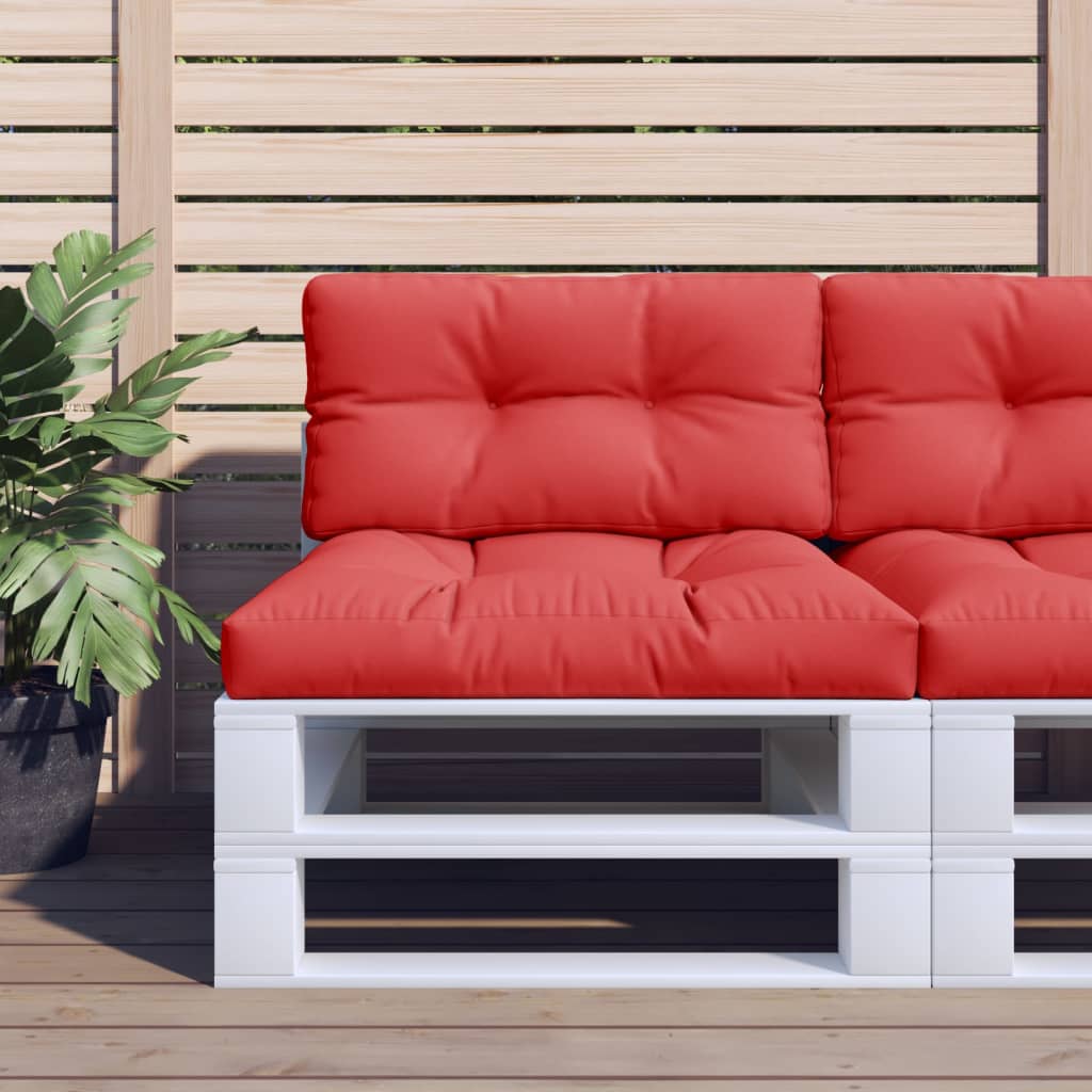 Palletkussen 80x40x12 cm stof rood – afbeelding 1