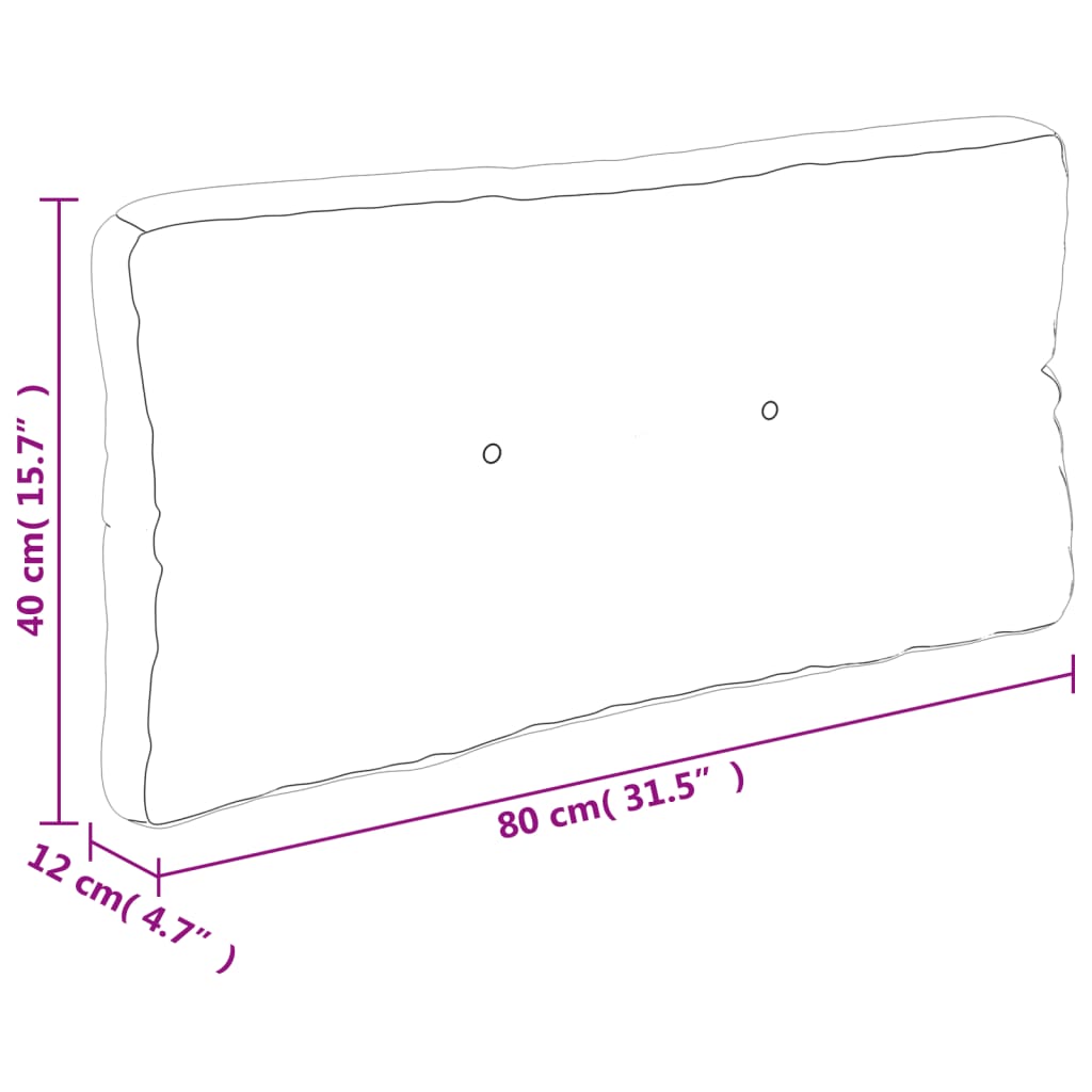 Palletkussens 2 st stof bladpatroon – afbeelding 10