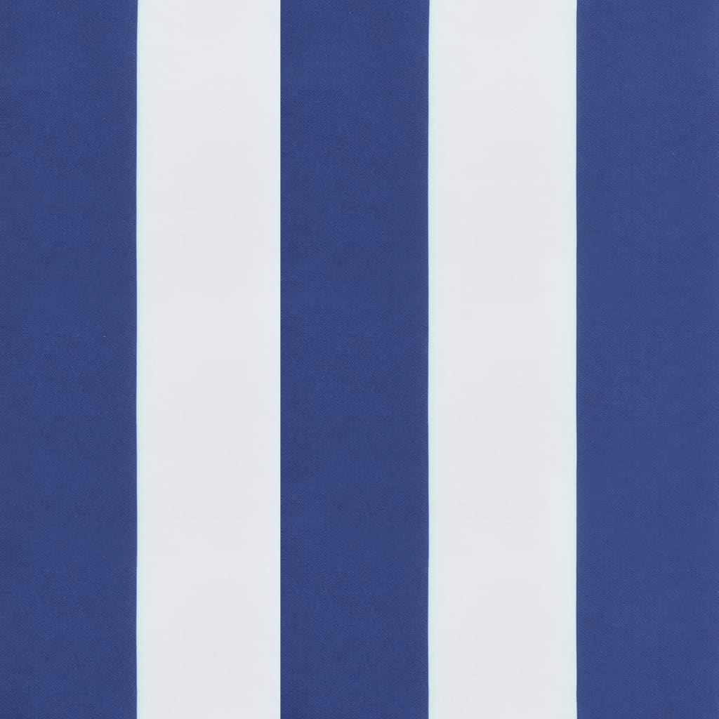 Palletkussens 2 st stof gestreept wit en blauw – afbeelding 7