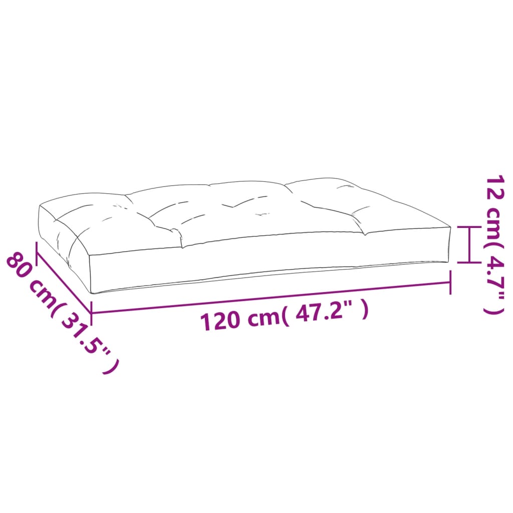 Palletkussens 5 st stof taupe – afbeelding 10