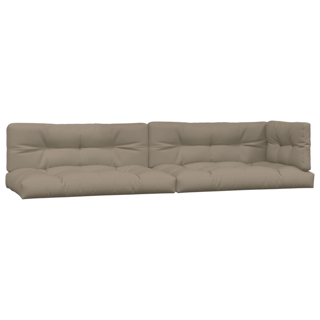 Palletkussens 5 st stof taupe – afbeelding 2