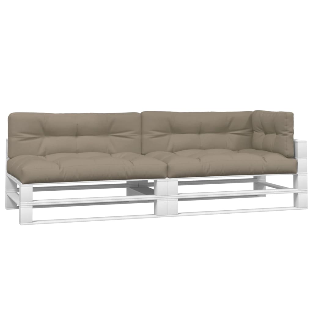 Palletkussens 5 st stof taupe – afbeelding 3