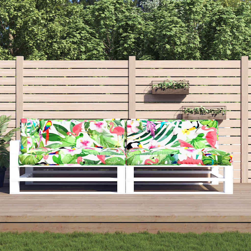 Palletkussens 5 st stof  meerkleurig