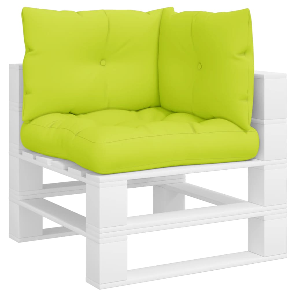 Palletkussens 3 st stof heldergroen – afbeelding 3