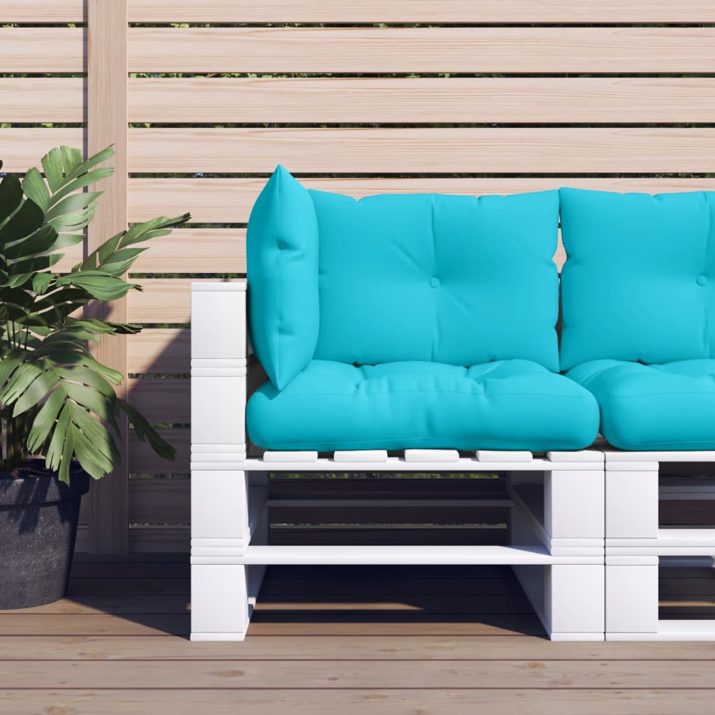 Palletkussens 3 st oxford stof turquoise