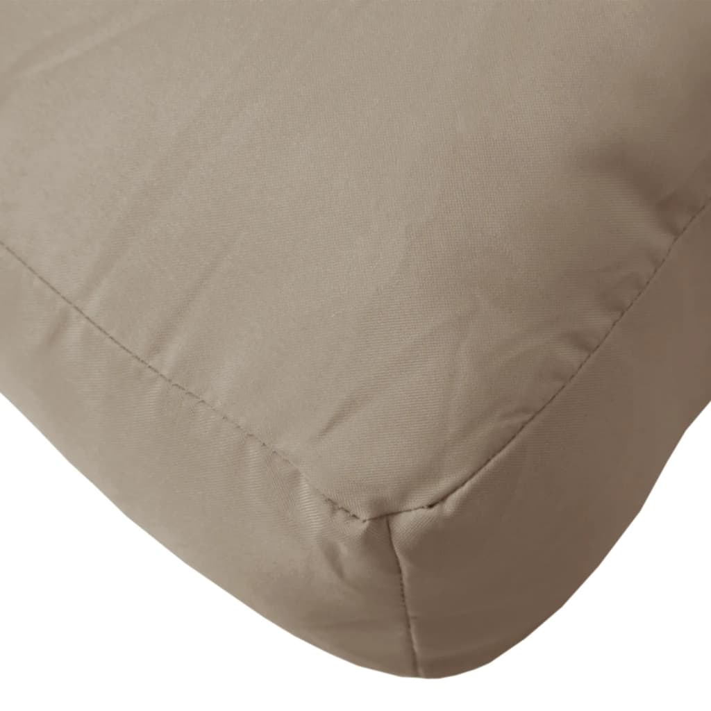 Palletkussens 3 st stof taupe – afbeelding 8