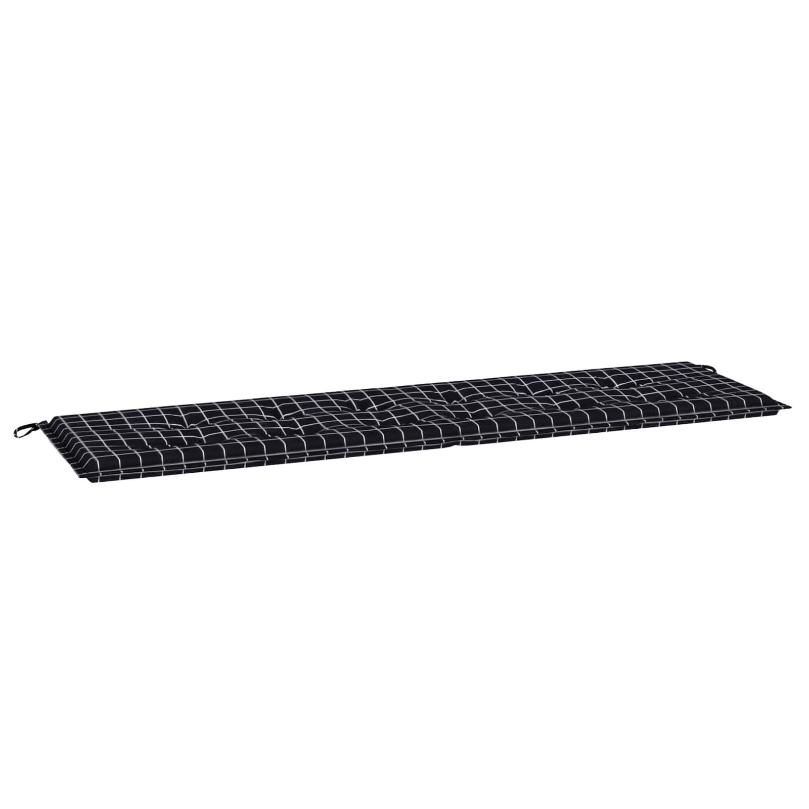 Bankkussen Geruit Zwart Ruit 150 x 50 x 3 cm Oxford Stof