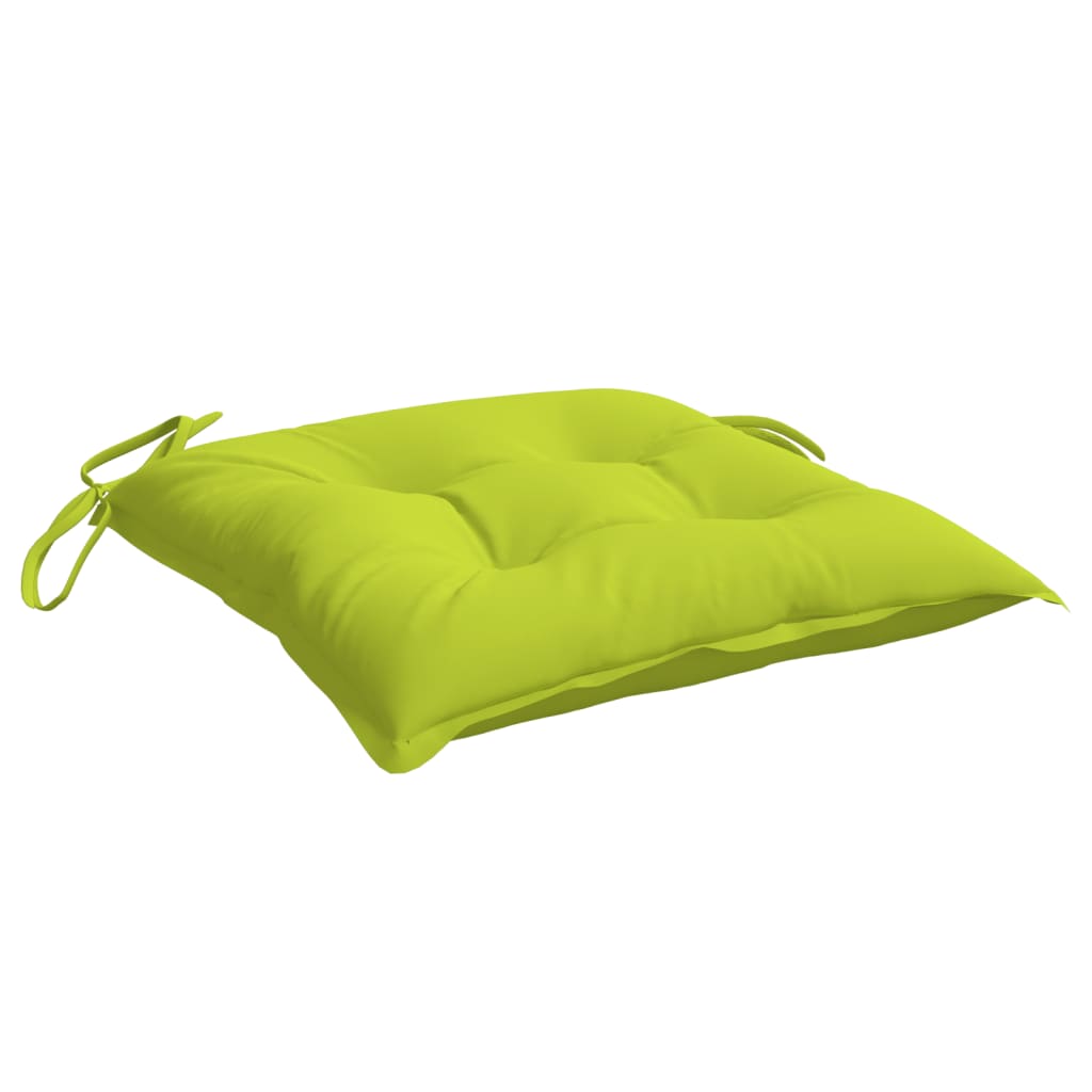 Stoelkussens 4 st 40x40x7 cm oxford stof heldergroen – afbeelding 5