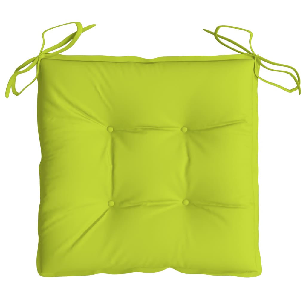 Stoelkussens 4 st 40x40x7 cm oxford stof heldergroen – afbeelding 6
