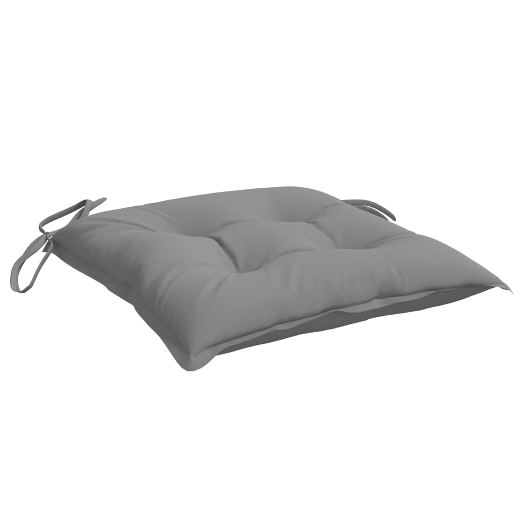 Stoelkussens 2 st 50x50x7 cm oxford stof grijs – afbeelding 5