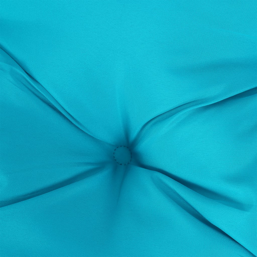 Stoelkussens 6 st 50x50x7 cm stof turquoise – afbeelding 7