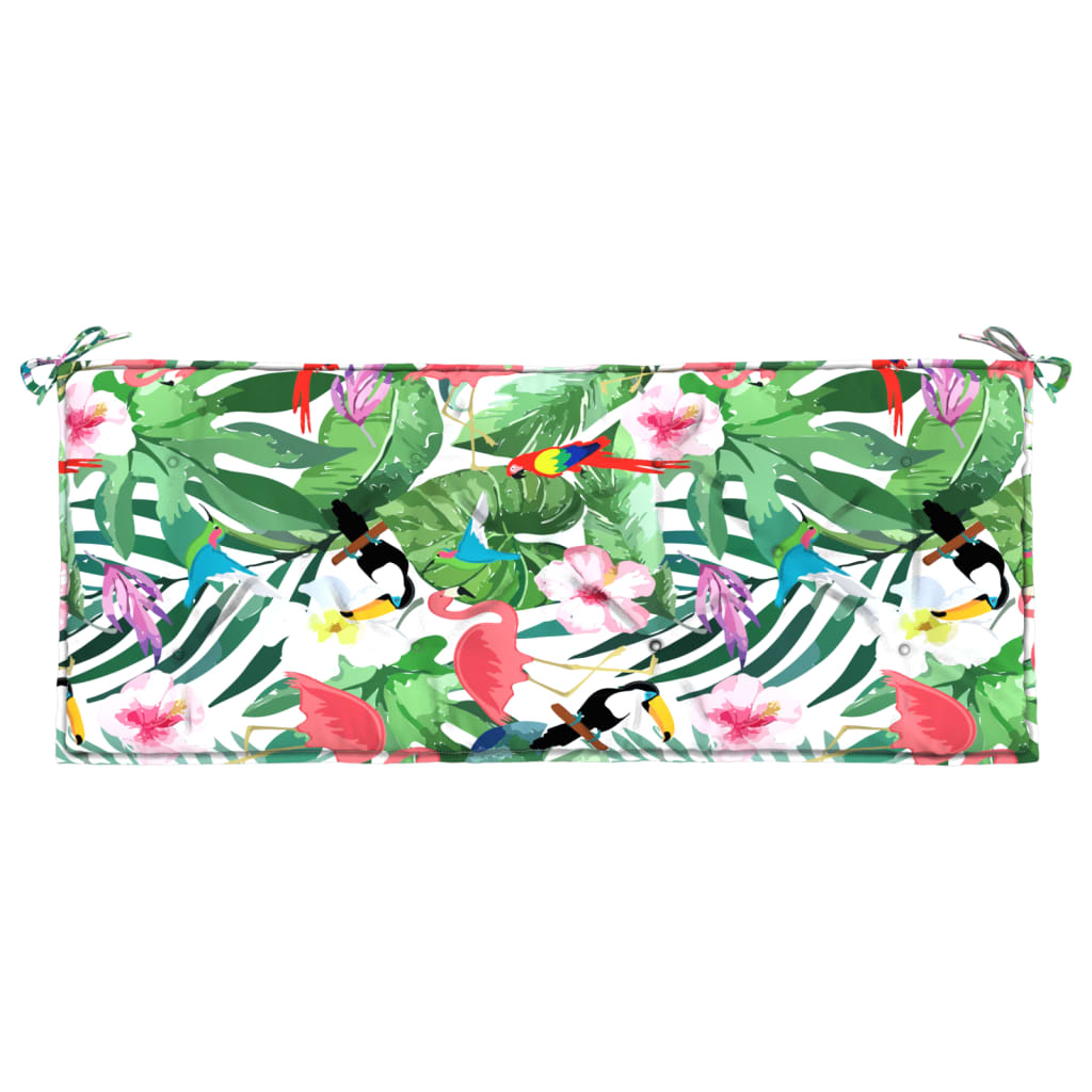 Tuinbankkussen 120x50x7 cm stof meerkleurig – afbeelding 4