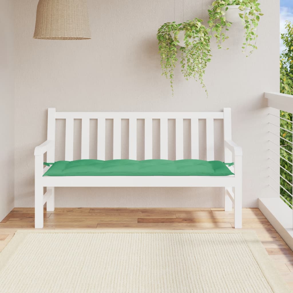 Tuinbankkussen 150x50x7 cm oxford stof groen – afbeelding 1
