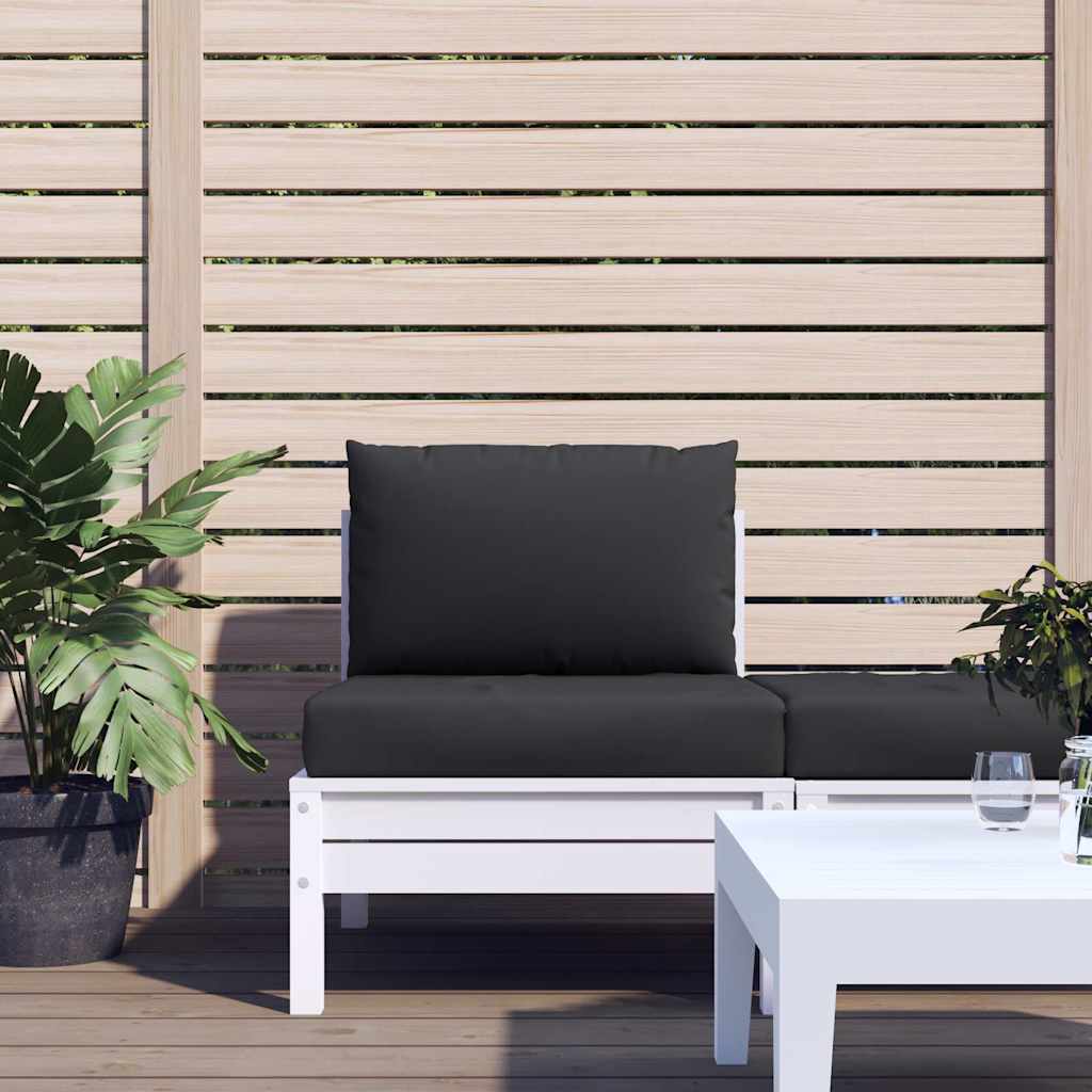 Palletkussens 2 st stof zwart – afbeelding 1