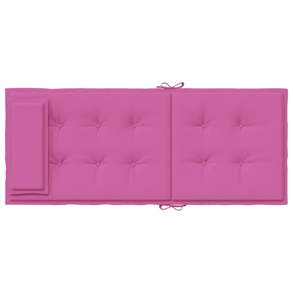 Stoelkussens 2 st hoge rug oxford stof roze – afbeelding 7