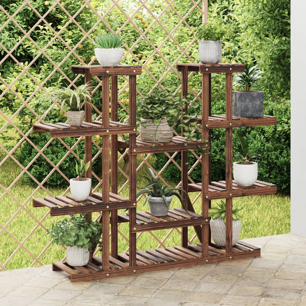 Plantenstandaard 110x25x110,5 cm massief vurenhout – afbeelding 1