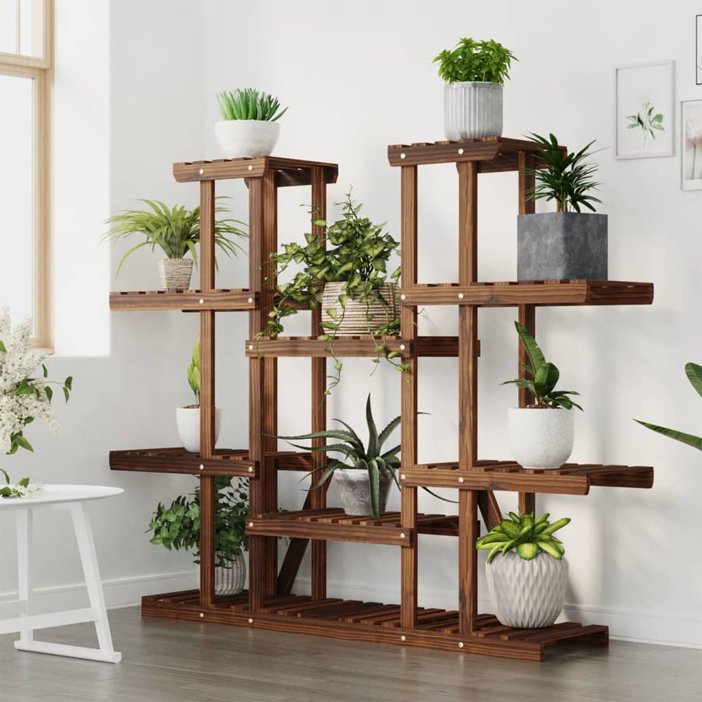 Plantenstandaard 110x25x110,5 cm massief vurenhout – afbeelding 3