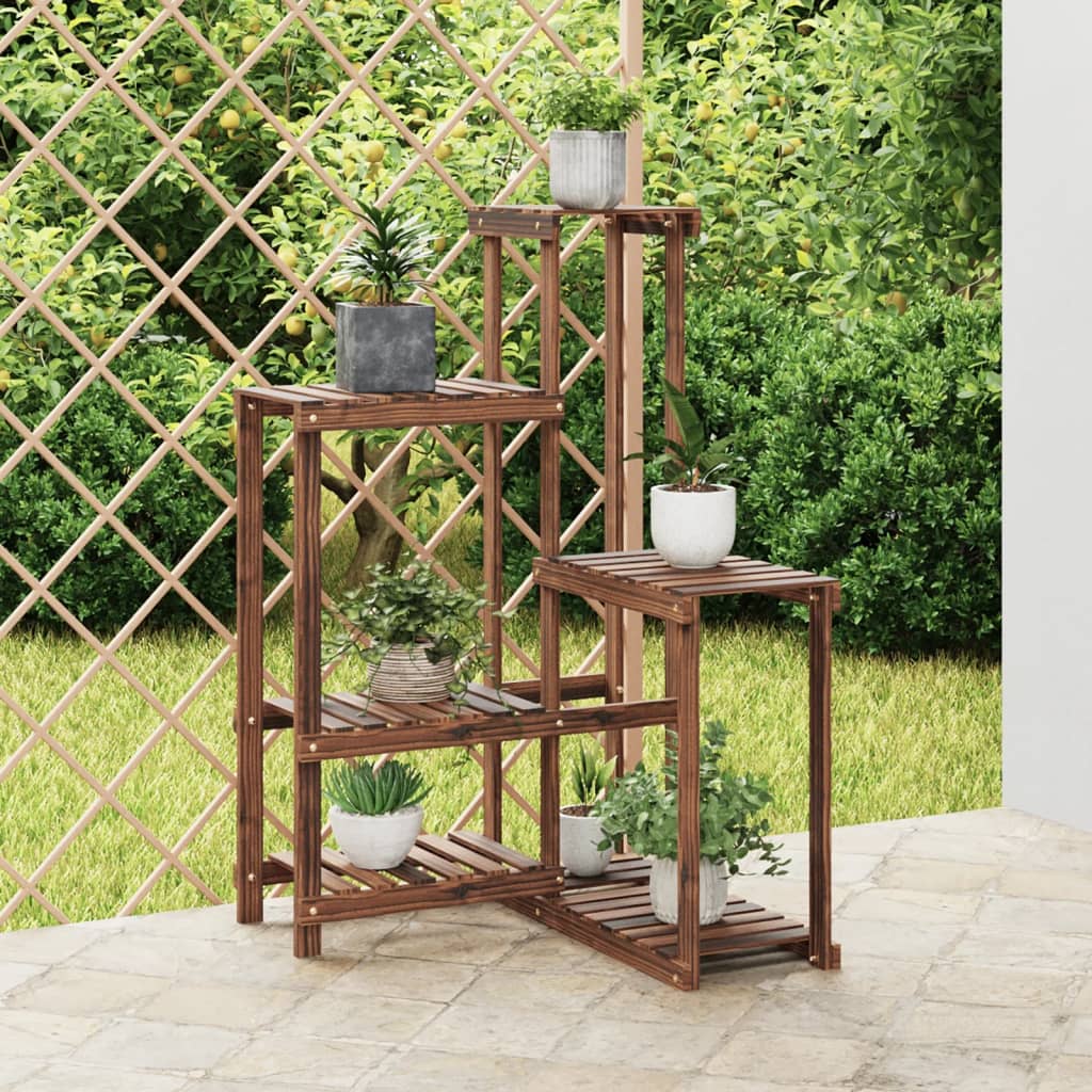 Plantenstandaard 62,5x61,5x101,5 cm massief vurenhout