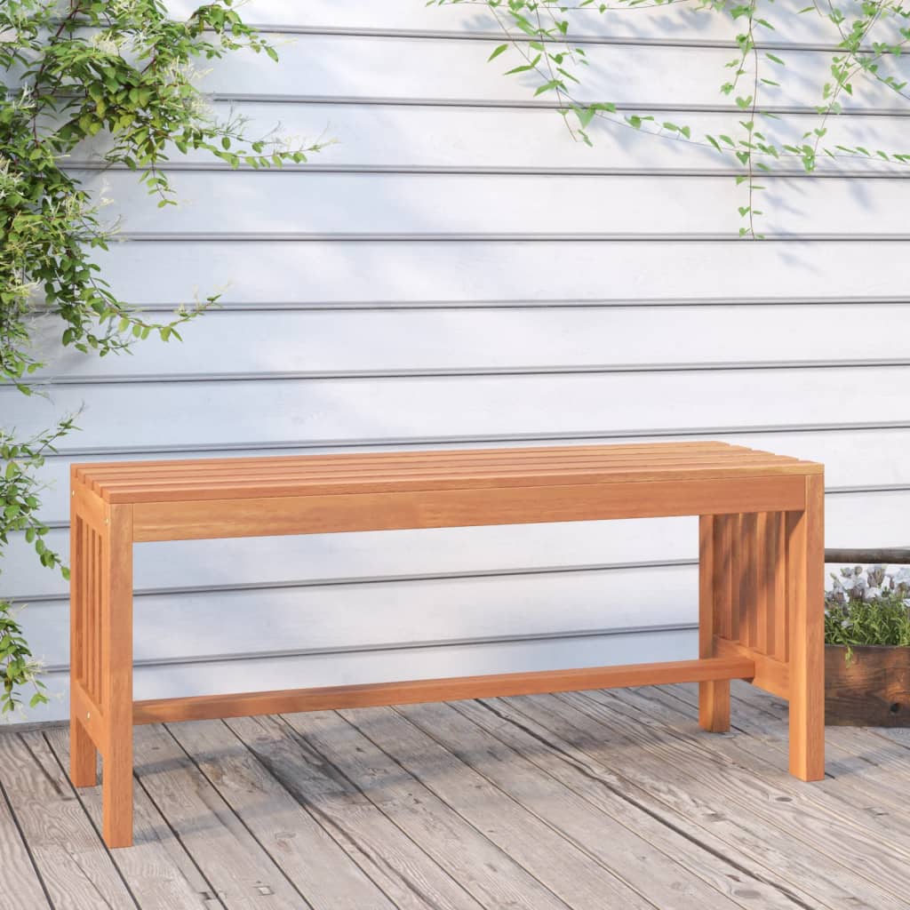 Tuinbank 110 cm massief eucalyptushout – afbeelding 1