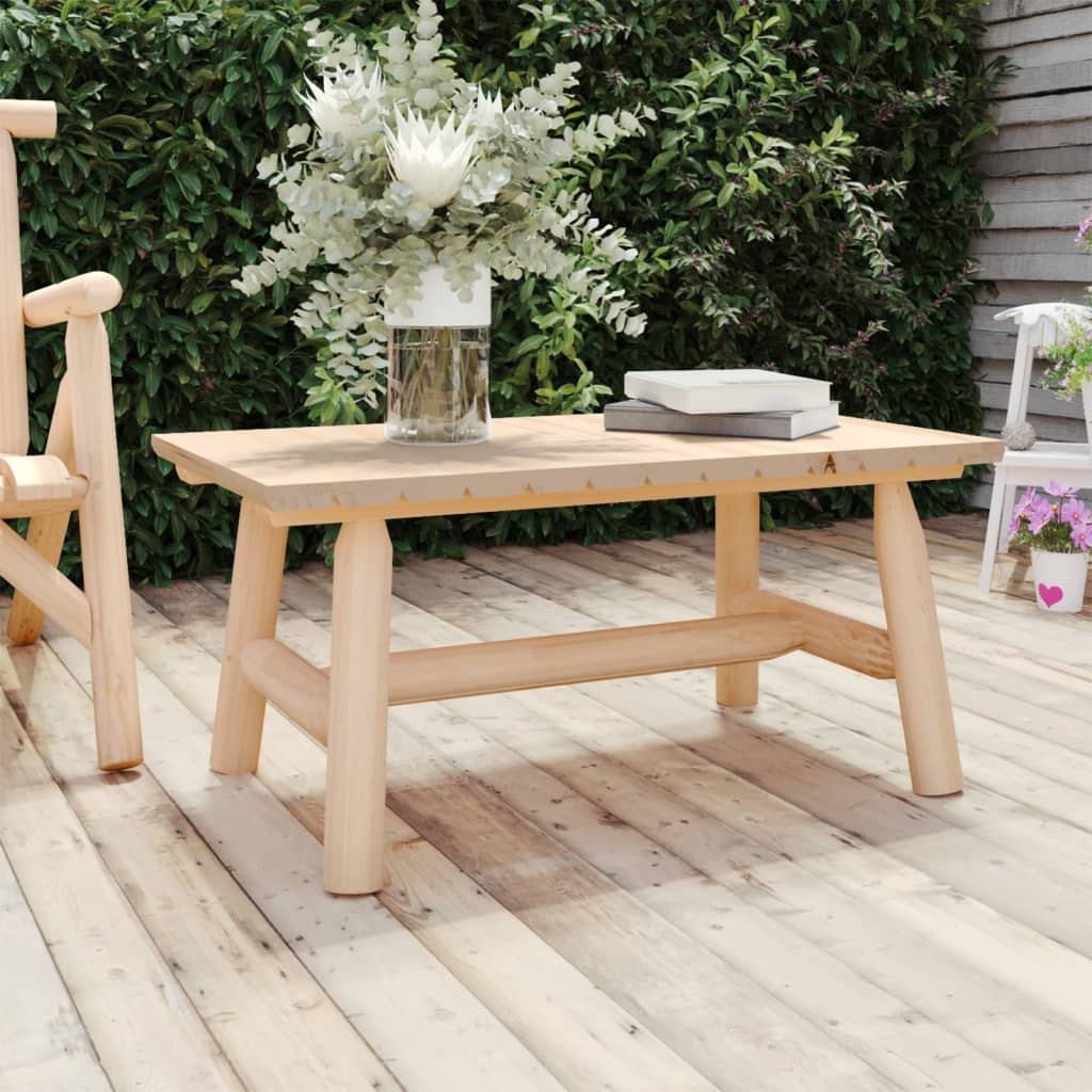 Salontafel 90x50x41 cm massief vurenhout – afbeelding 1