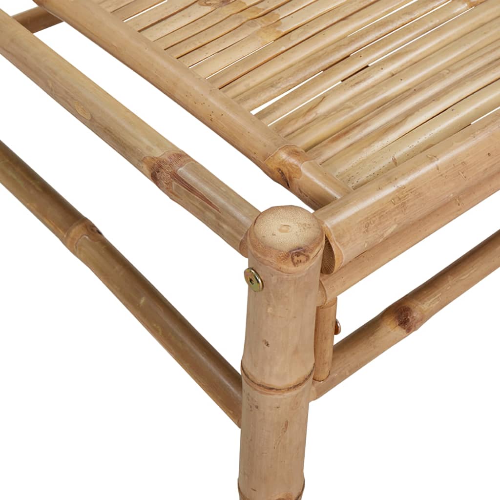 2-delige Loungeset met kussens bamboe donkergrijs – afbeelding 8