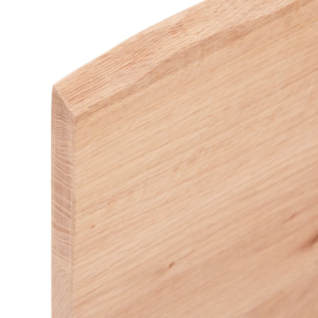 Wandschap 40x20x2 cm behandeld massief eikenhout lichtbruin – afbeelding 6
