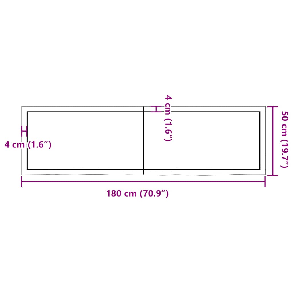 Wandschap behandeld massief eikenhout donkerbruin – afbeelding 10