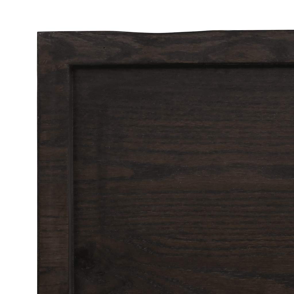 Wandschap behandeld massief eikenhout donkerbruin – afbeelding 7