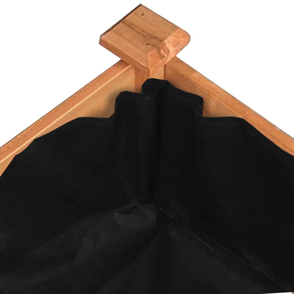 Plantenbak verhoogd met voering 240x45x25 cm vurenhout bruin – afbeelding 6