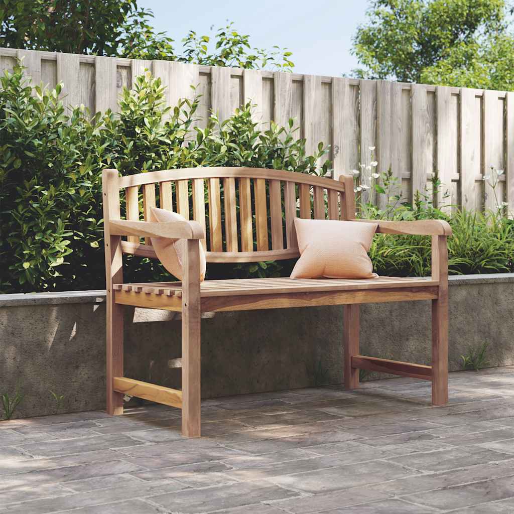 Tuinbank 114x59x87 cm massief teakhout – afbeelding 1