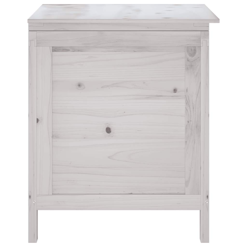 Tuinbox 50x49x56,5 cm massief vurenhout wit – afbeelding 5