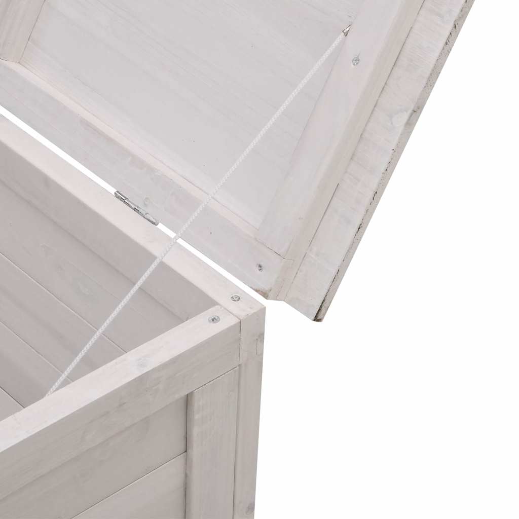 Tuinbox 50x49x56,5 cm massief vurenhout wit – afbeelding 7