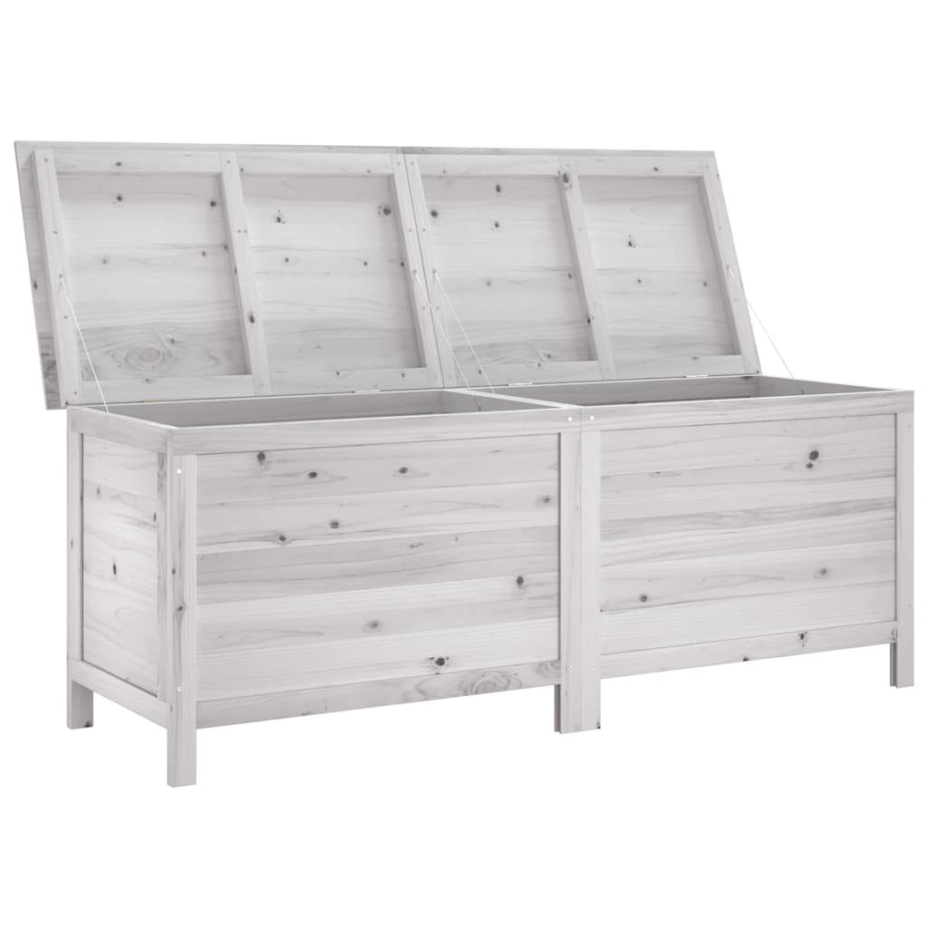 Tuinbox 150x50x56,5 cm massief vurenhout wit – afbeelding 3