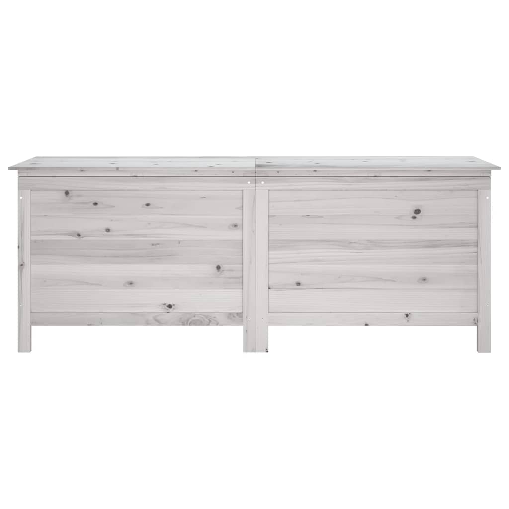 Tuinbox 150x50x56,5 cm massief vurenhout wit – afbeelding 4