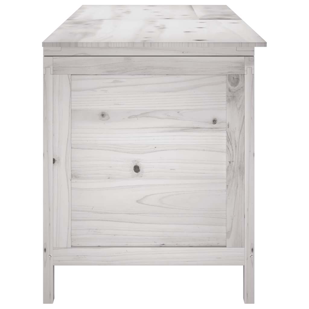 Tuinbox 150x50x56,5 cm massief vurenhout wit – afbeelding 5