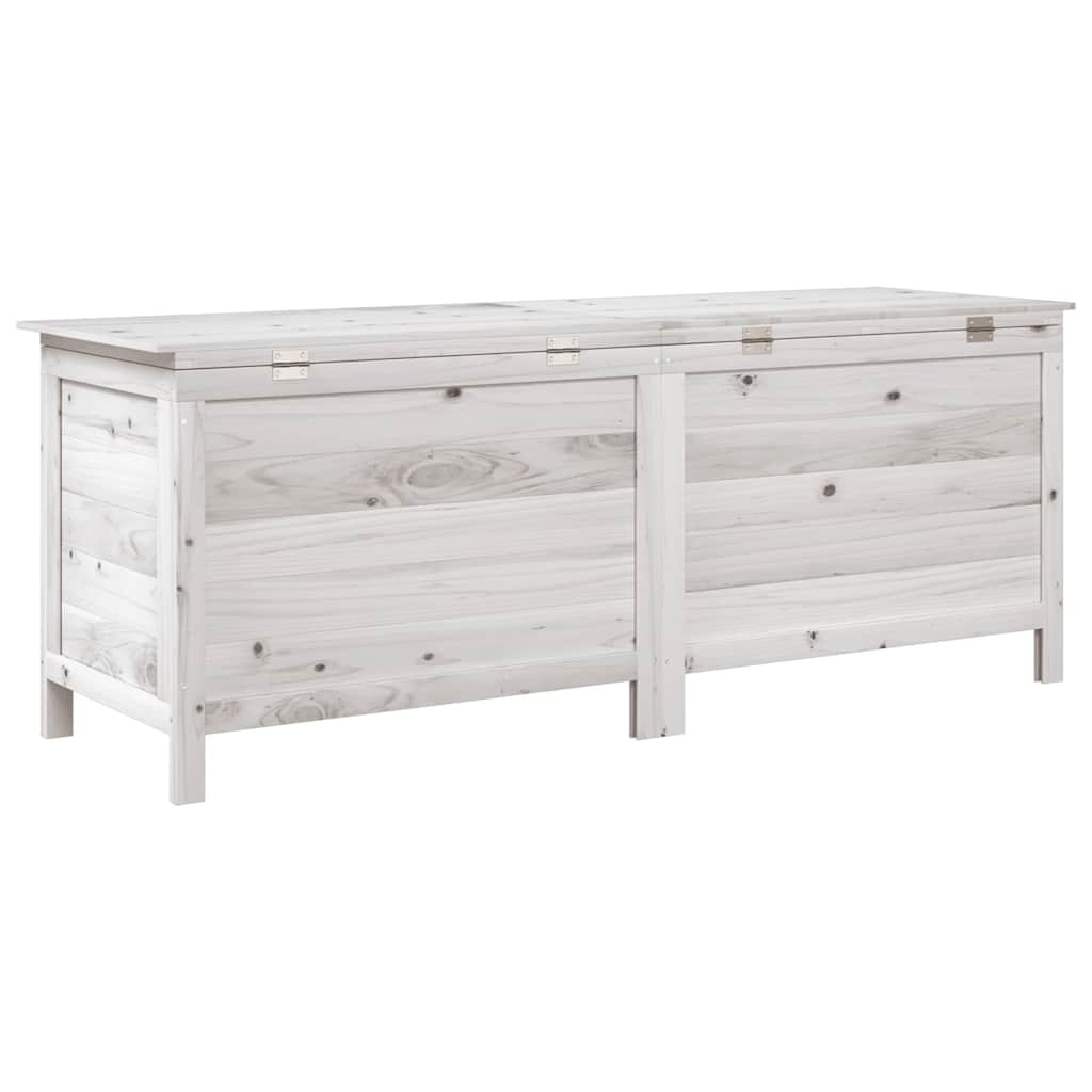 Tuinbox 150x50x56,5 cm massief vurenhout wit – afbeelding 6
