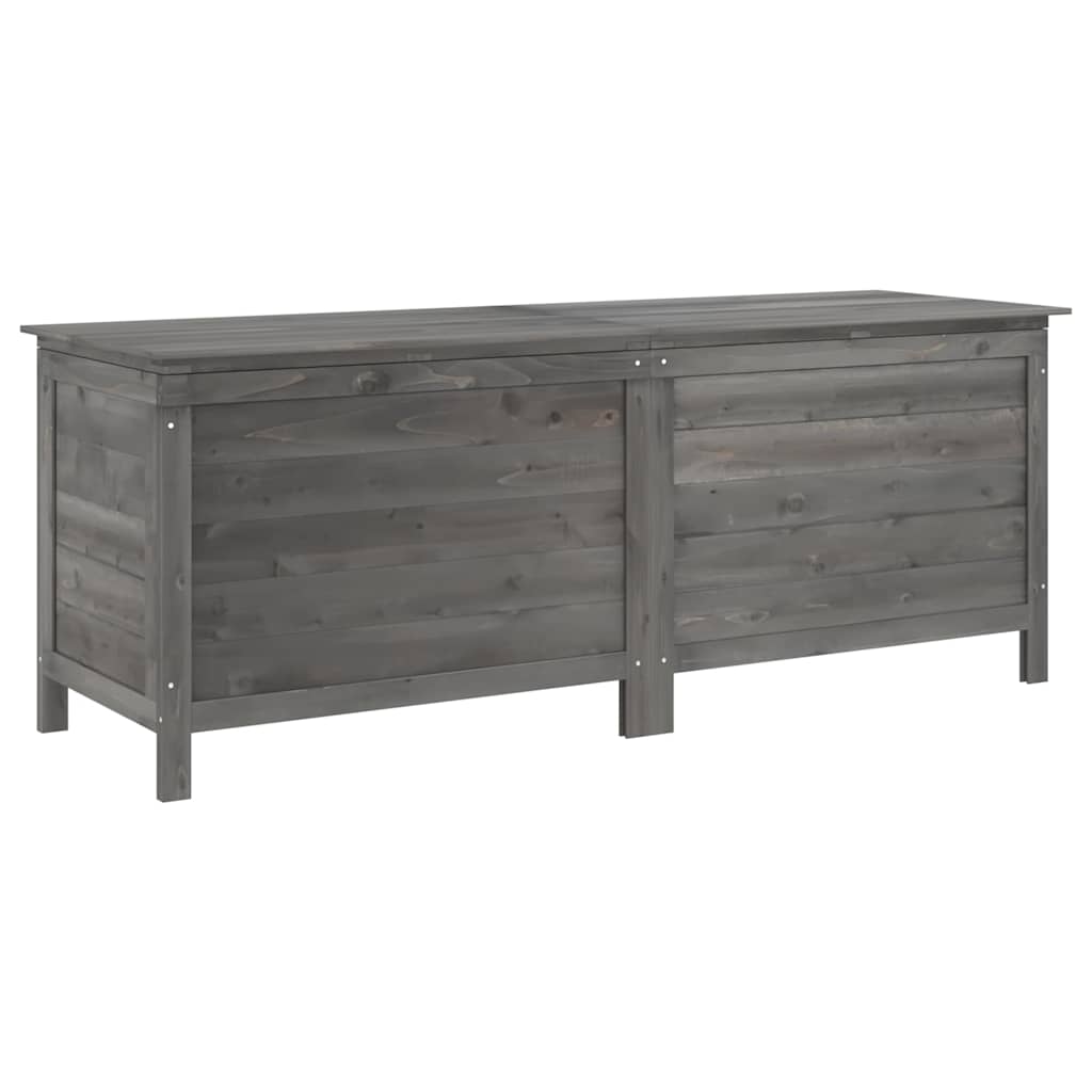 Tuinbox 150x50x56,5 cm massief vurenhout antracietkleurig – afbeelding 2