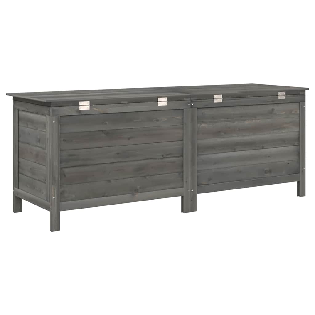 Tuinbox 150x50x56,5 cm massief vurenhout antracietkleurig – afbeelding 6