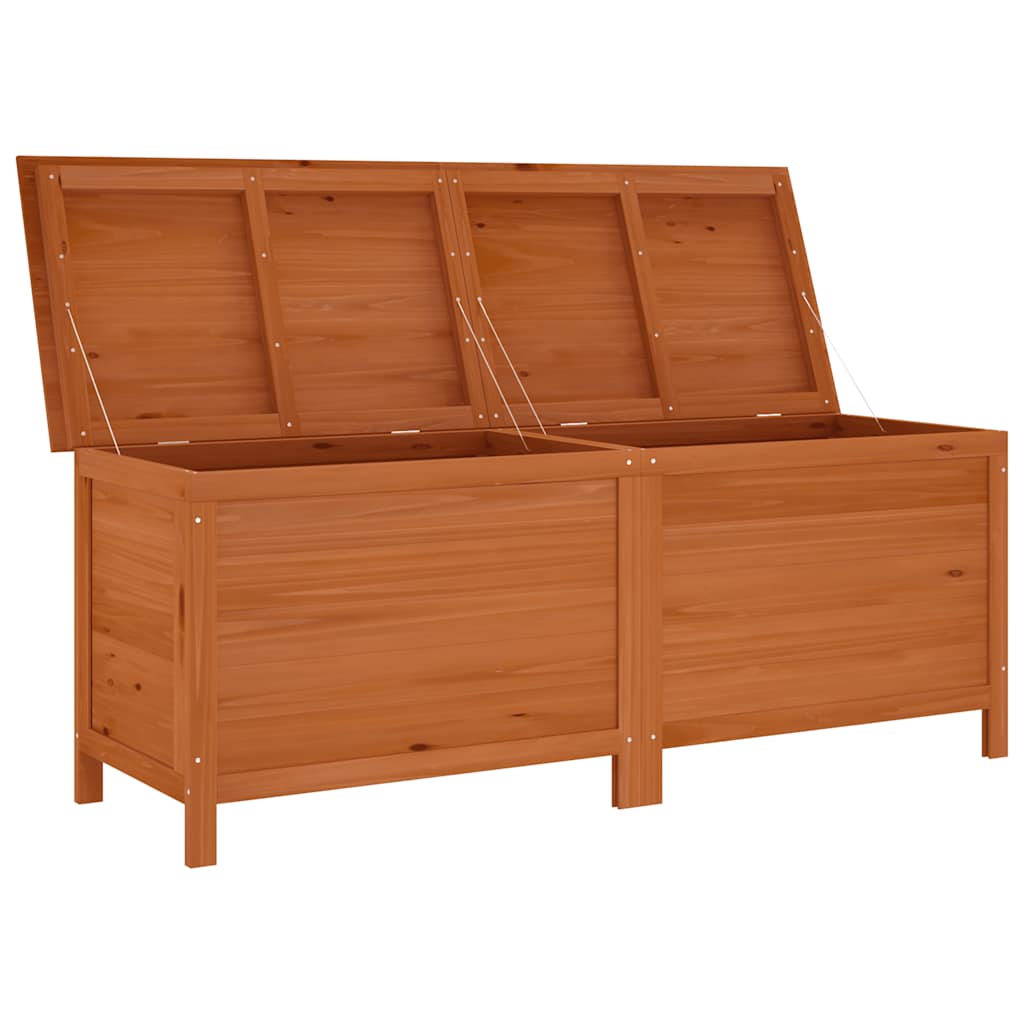 Tuinbox 150x50x56,5 cm massief vurenhout bruin – afbeelding 3