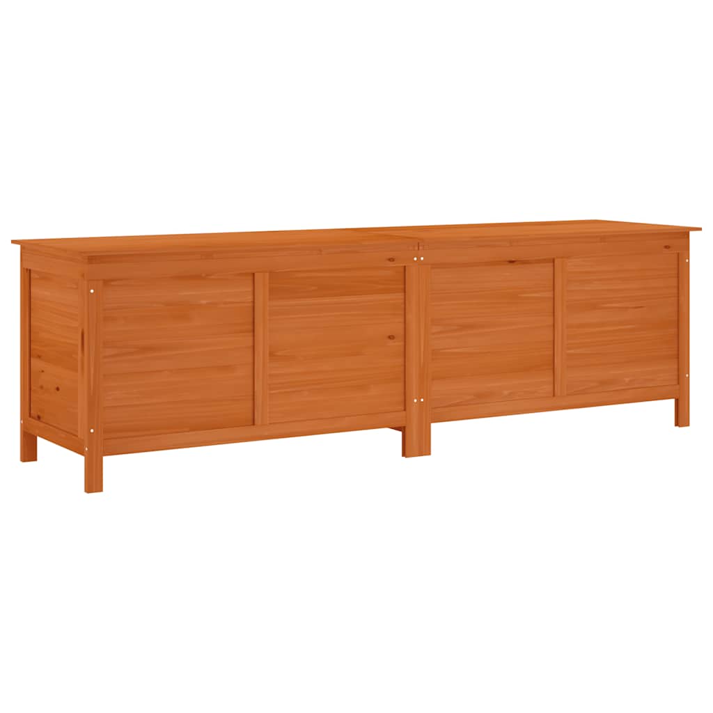 Tuinbox 198,5x50x56,5 cm massief vurenhout bruin – afbeelding 2