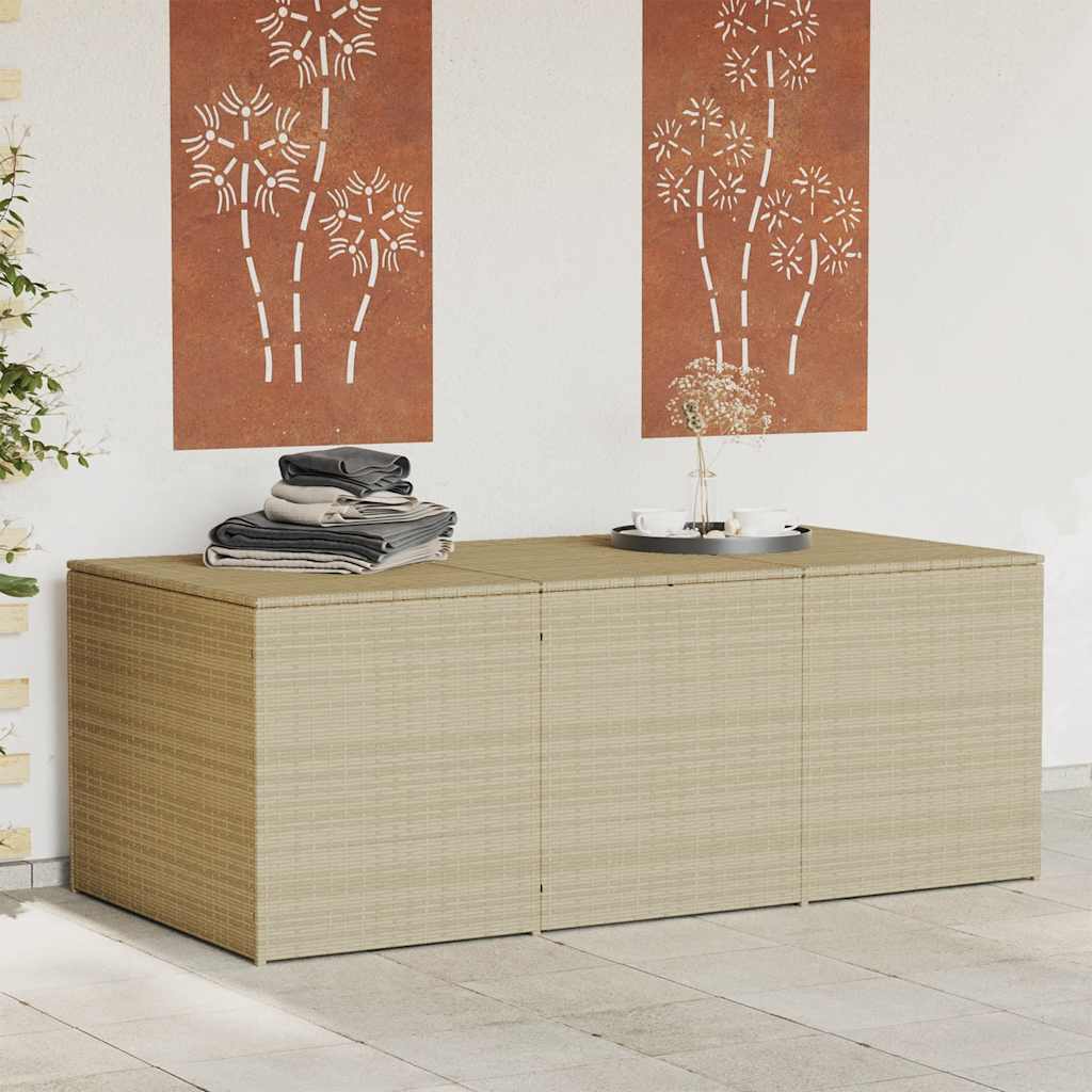 Tuinbox 984 L poly rattan gemengd beige – afbeelding 1