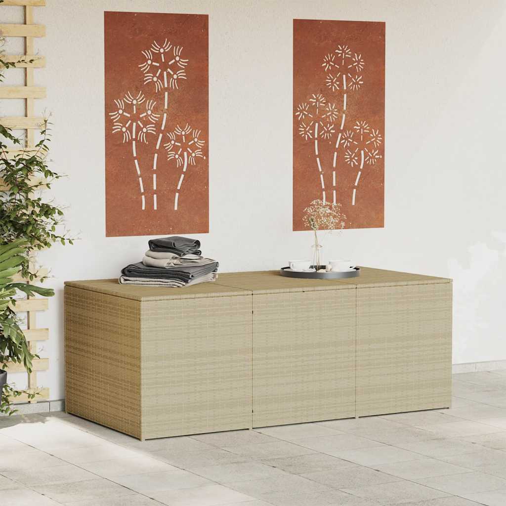 Tuinbox 984 L poly rattan gemengd beige – afbeelding 3