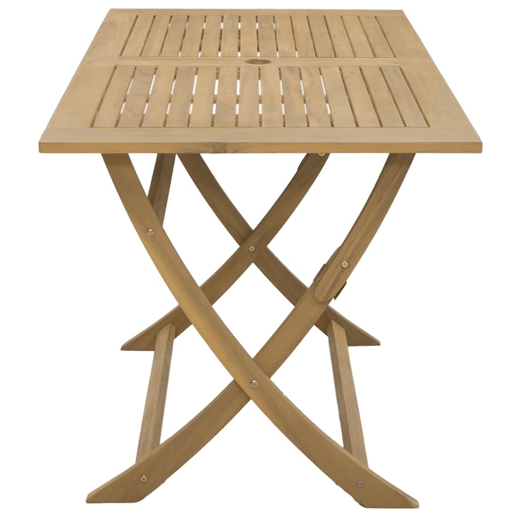 Tuintafel inklapbaar 120x70x75 cm massief acaciahout – afbeelding 5