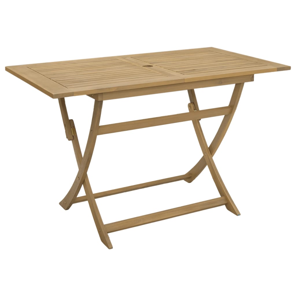 Tuintafel inklapbaar 120x70x75 cm massief acaciahout – afbeelding 6