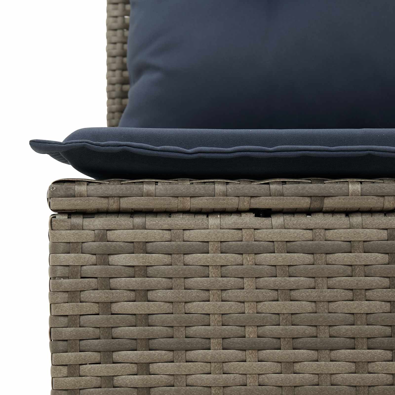 | Tuinbank | met kussen Grijs 227 x 62 x 69 cm poly rattan – afbeelding 7