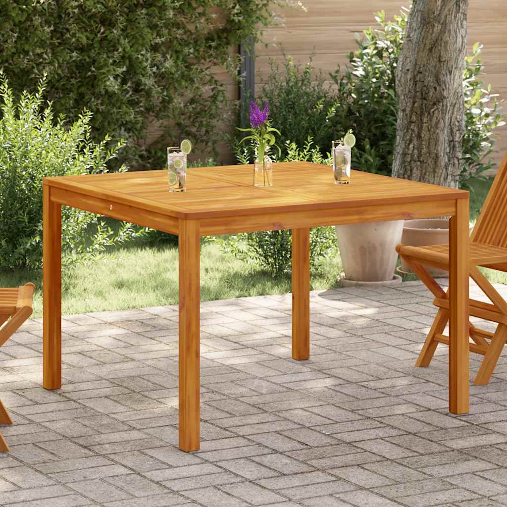 Tuintafel 110x110x75 cm massief acaciahout – afbeelding 1