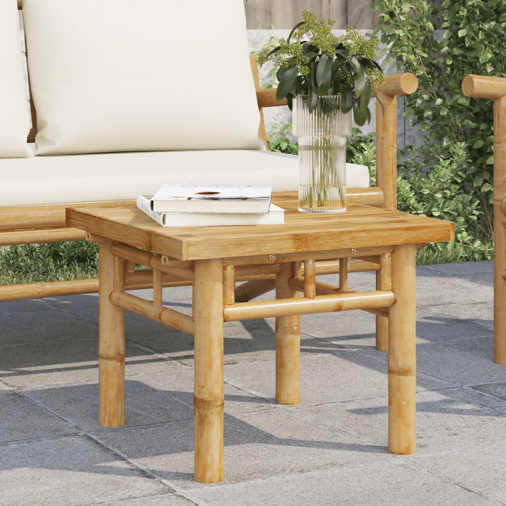 Salontafel 45x45x35 cm bamboe – afbeelding 1