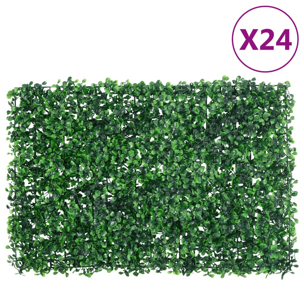 Hek met kunstheester 24 st 40x60 cm groen – afbeelding 1