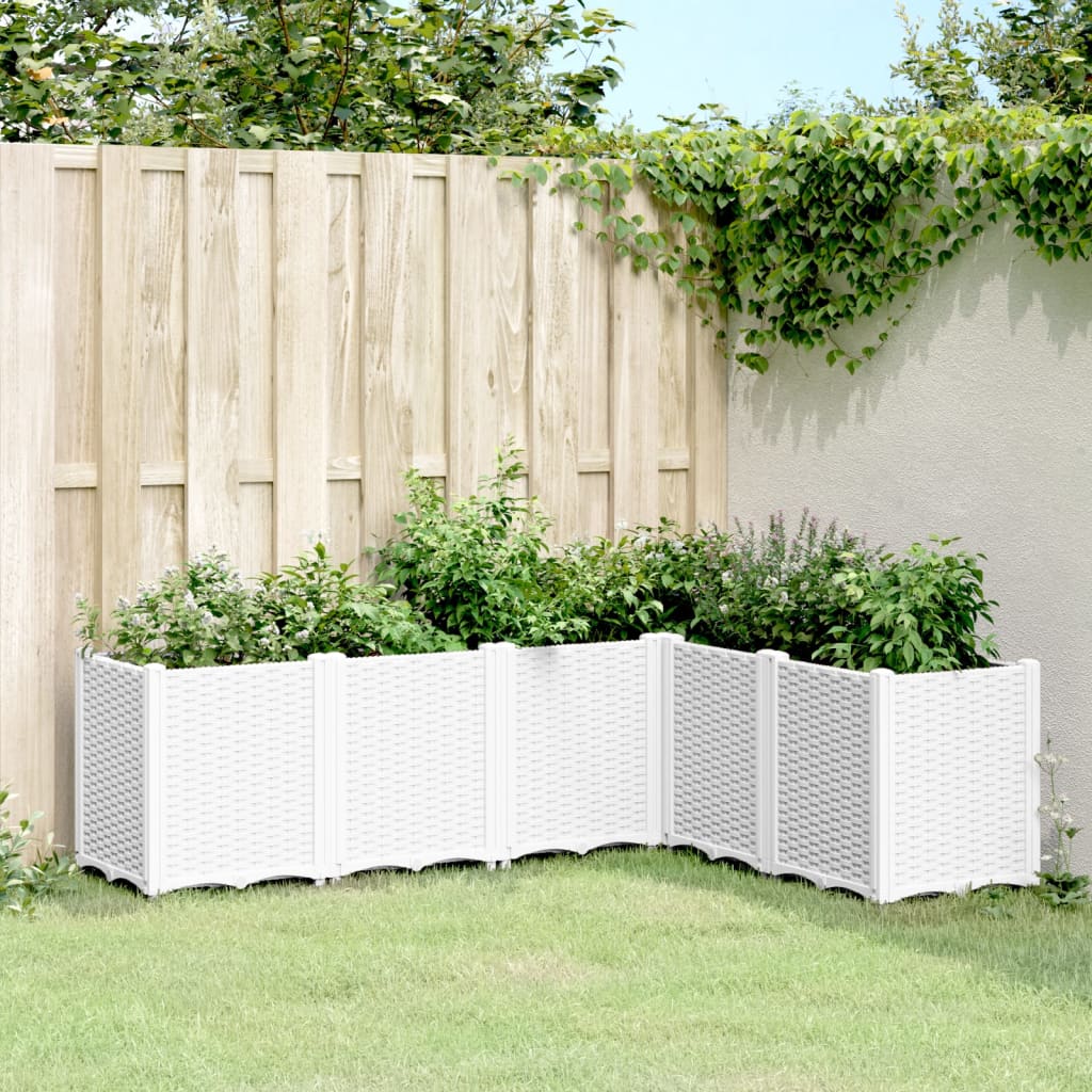 Plantenbak 160x120x53 cm polypropeen wit – afbeelding 1