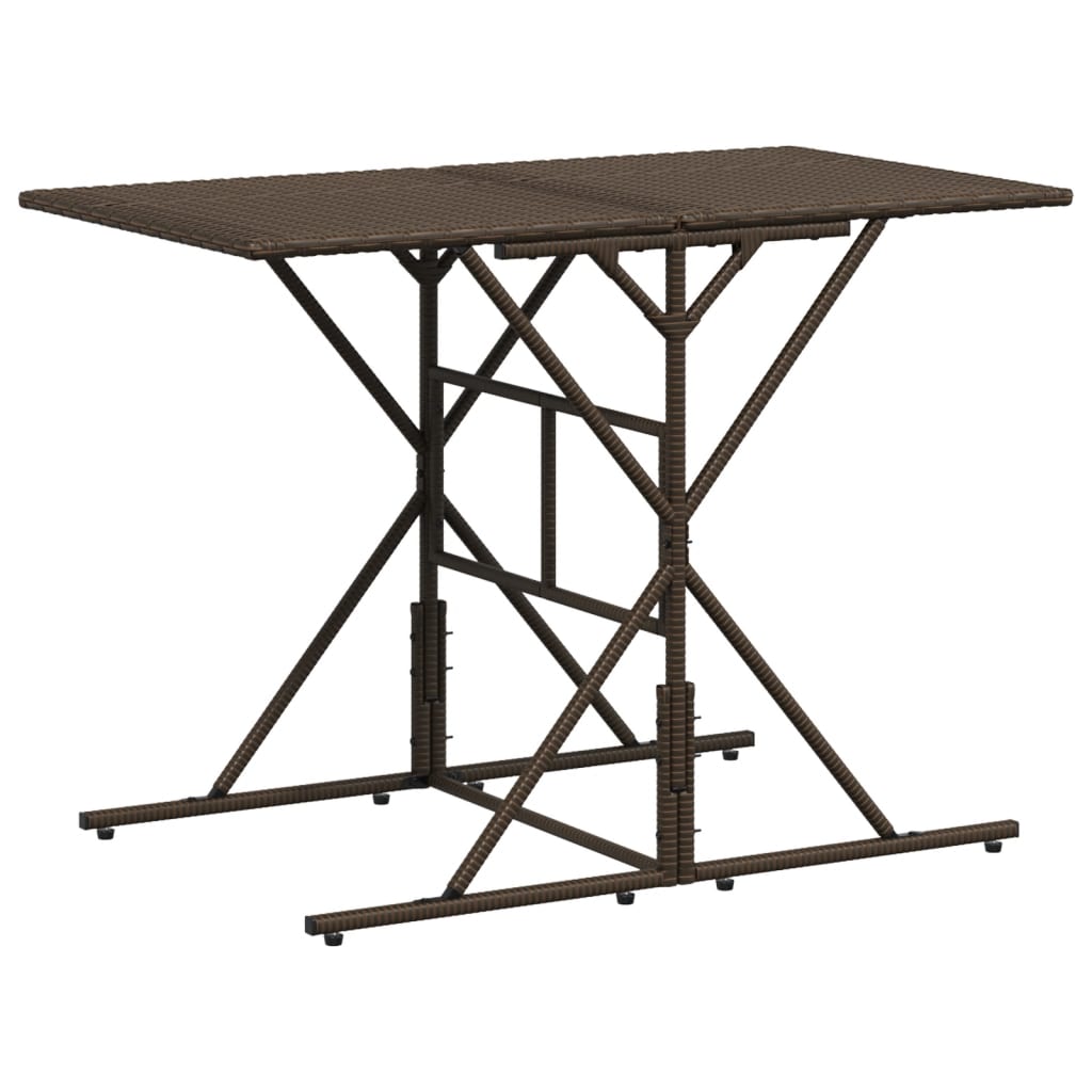 7-delige tuineetset met kussens bruin poly rattan – afbeelding 3